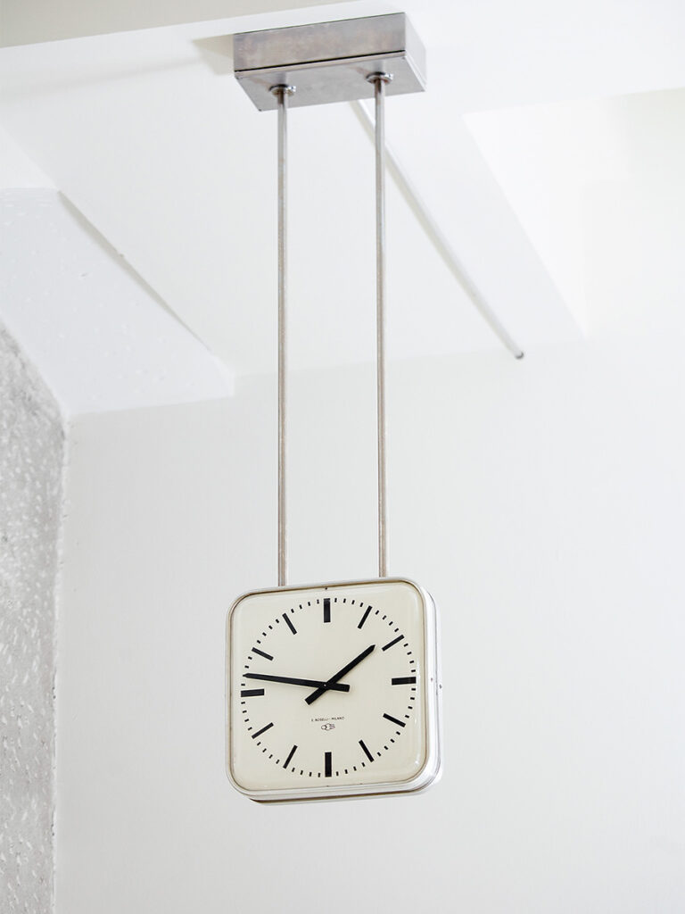 Clock Boselli Milano Gio Ponti, Palazzo Montecatini Milano, 1938.